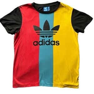 Adidas men’s color block t-shirt sz small